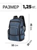 Картинка рюкзак городской Ozuko 9792S Blue - 2