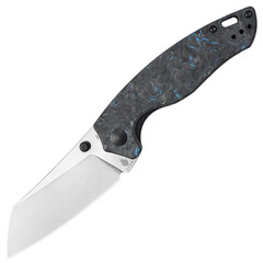 Фото Складной нож Kizer Towser K Stonewash, сталь Elmax, рукоять карбон