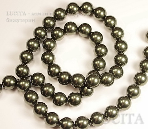 5810 Хрустальный жемчуг Сваровски Crystal Dark Green круглый 10 мм ()