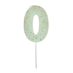Восковая свеча цифра "0" 1шт (12,7 см)