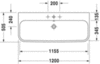 Duravit Happy D.2 2318120030 Раковина мебельная