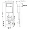 Berges 43362 Комплект : инсталляция АТОМ Line кнопка черная SoftTouch, унитаз QUATTRO S Rimless 49 см, сидение тонкое дюропласт микролифт, быстросъём