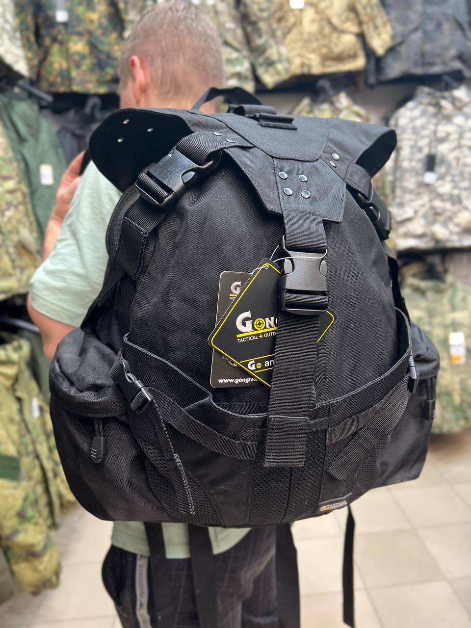 Рюкзак Gongtex® Tactical 34 л черный