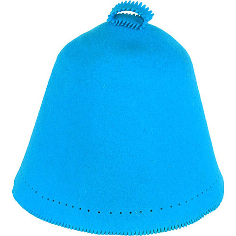 Колпак банный цветной Сауна (бирюзовый) - 49