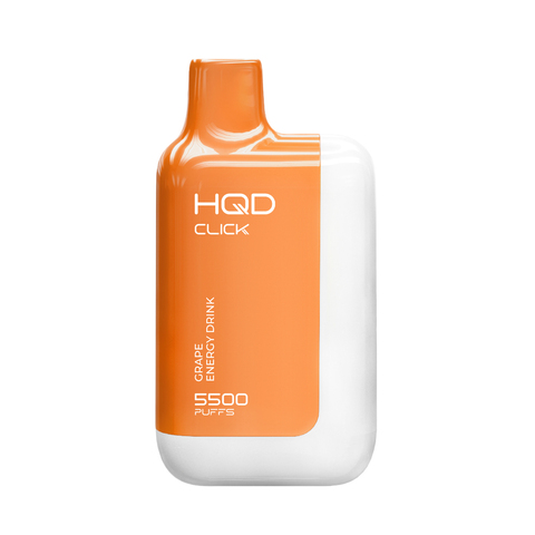 HQD Click 5500 Энергетик Виноград - Grape Energy drink (устройство с картриджем)