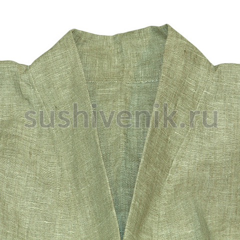 Льняной халат для бани и сауны - 4