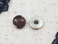 Пуговицы костюмные, на ножке, d 1,8 см, коричневый