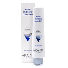 Крем для лица активное увлажнение Active Hydrating Cream 24H, 100мл, ARAVIA Professional