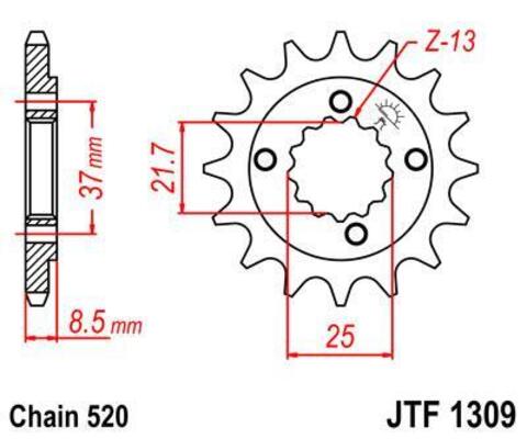 Звезда ведущая JTF1309 13
