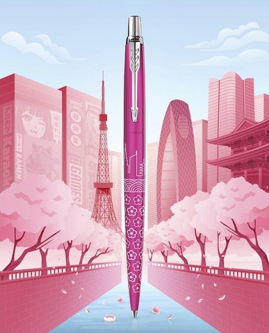 Ручка шариковая Parker Jotter K179, Global Icons SE Tokyo CT (2198195)