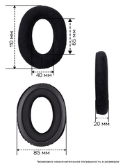 Амбушюры и накладка на оголовье Sennheiser HD515, HD555, HD599, HD569, HD595