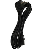 Кабель питания DEKON DR-307 10A-250V угловая евровилка 1,5 м. 3G 0.75 кв/мм