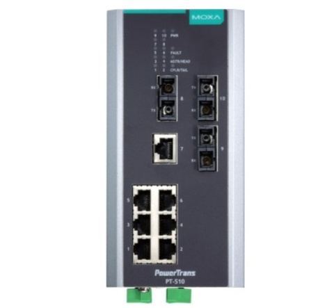 Коммутатор управляемый MOXA PT-510-3S-SC-48