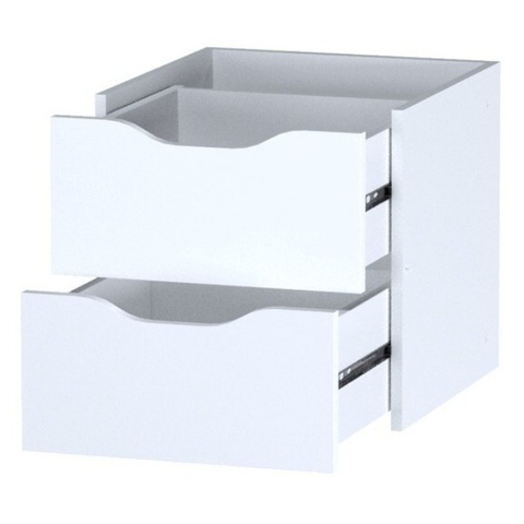 Фора модуль с двумя ящиками, 33*33*37 см, белый