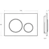 BelBagno BB-17C-CRM Кнопка смыва, хром