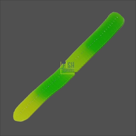 Форелевая силиконовая приманка COOL PLACE BUK FLOATING STRETCH цвет ЗЕЛЁНЫЙ - ШАРТРЕЗ (плавающая / тянущаяся) 65 мм/ 7 шт в банке продажа от 2шт