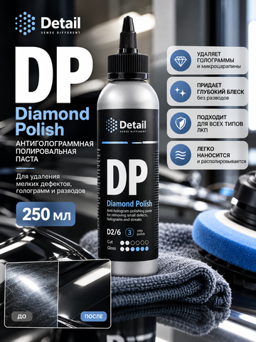 Detail Антиголограммная полировальная паста DP "Diamond Polish" 250 мл