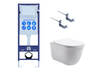 Aquatek SET Aquatek КЛАССИК INS17 SET Aquatek КЛАССИК INS17 (рама Aquatek INS-0000017 +крепление KKI-0000002 +унитаз КЛАССИК AQ1111-00 с тонким сиденьем плавного закрывания)