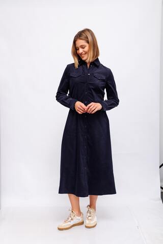 Marc Cain Sports Платье -рубашка из вельвета