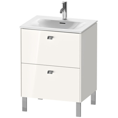 Duravit Brioso BR451002222 Тумба напольная под раковину # 234463, 2 ящика, 685x620x479мм, цвет White High Gloss фото