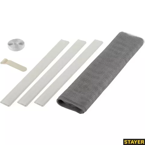 STAYER Comfort, серая, для двери, 1.0 х 2.2 м, с крепежной лентой, противомоскитная сетка (12501-10-22)