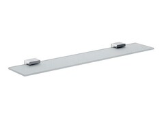 Emco Loft 0510 001 60 Полка, одинарная, ширина, мм-600, глубина, мм-112.5, высота, мм-25, форма-прямоугольная, тип установки-настенный, материал-стекло, крепеж-есть, цвет-хром фото