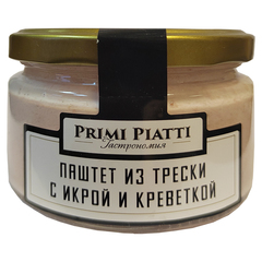 Паштет из трески с икрой и креветкой PRIMI PIATTI 180 г