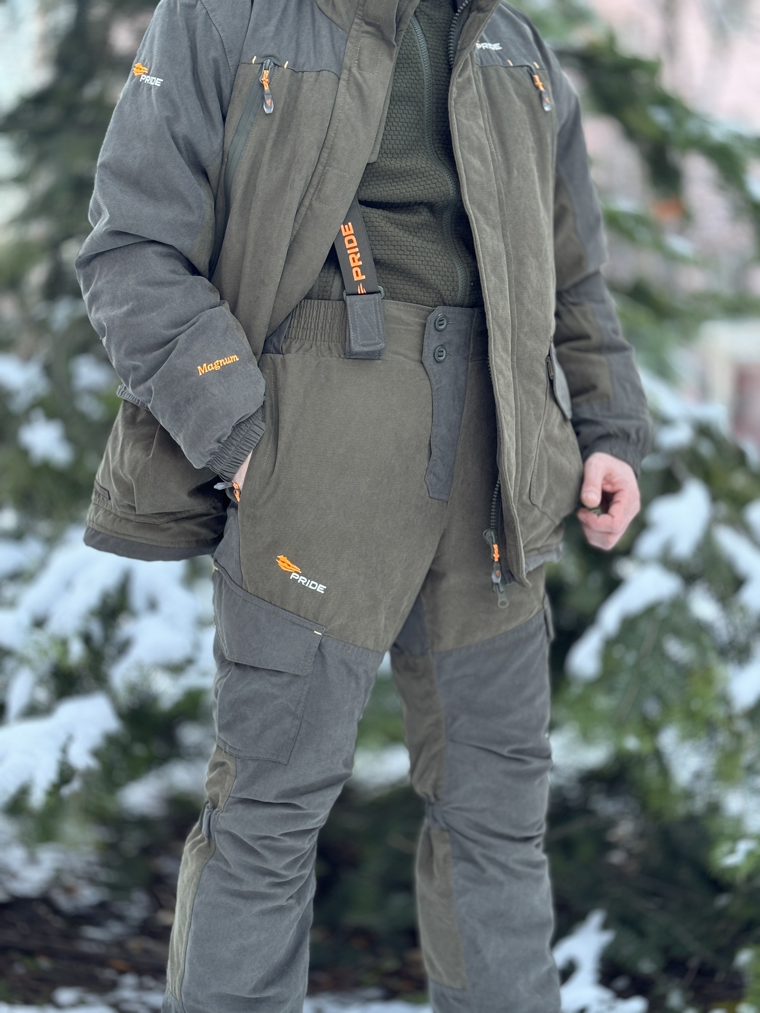 Костюм зимний PRIDE Магнум -15°C, утеплённый, ткань Исландия, хаки