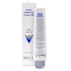 Крем для лица активное увлажнение Active Hydrating Cream 24H, 100мл, ARAVIA Professional