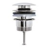 Duravit 0050527000 Сливной гарнитур | донный клапан для раковины с переливом (нержавеющая сталь шлифованная)