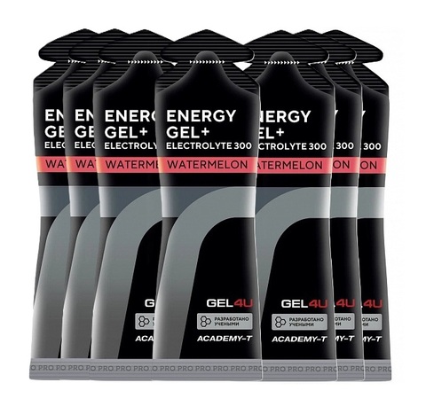 Набор энергетических гелей с электролитами GEL4U Energy GEL 60 г арбуз