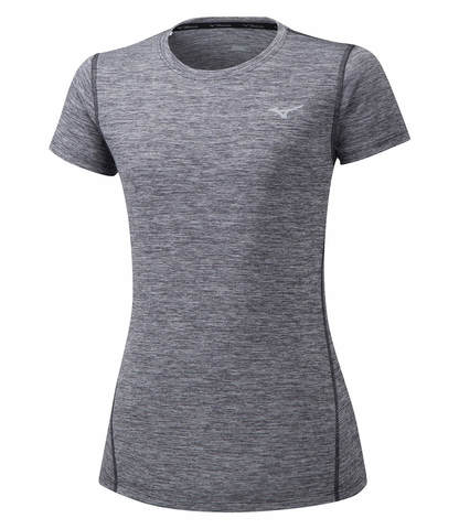 Mizuno Impulse Core Tee футболка для бега женская серая