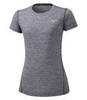 Mizuno Impulse Core Tee футболка для бега женская серая - 1