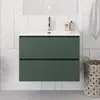 BelBagno UNO-900-2C-SO-VO База под раковину подвесная с фрезерованными ручками по всей длине фасада с двумя выкатн. ящ., Еловый Матовый, 900x455x608
