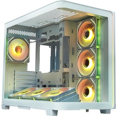 Корпус Midi-Tower XASTRA QR600 7ARGB C10-UC LED Strip ARGB, белый (QR600-7FM12A-C10-UC-L-WH)