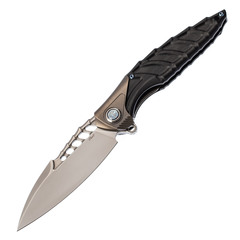 Фото Складной нож Thor 7 Rikeknife, сталь 154CM, рукоять титан/G10, черный