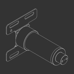 Cea Design INC 22 INC скрытая часть инфракрасного датчика присутствия -корпус для настенного сенсора IRS03 /IRS05 фото