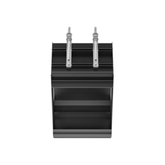 Gessi Binario 61002#299 Профиль линейный 250 мм., для 1 модуля, установка Shift-Fix, цвет Black XL фото