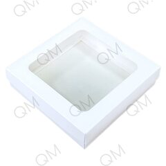 Коробка для клубники в шоколаде 150*150*40 мм (белая), 10шт