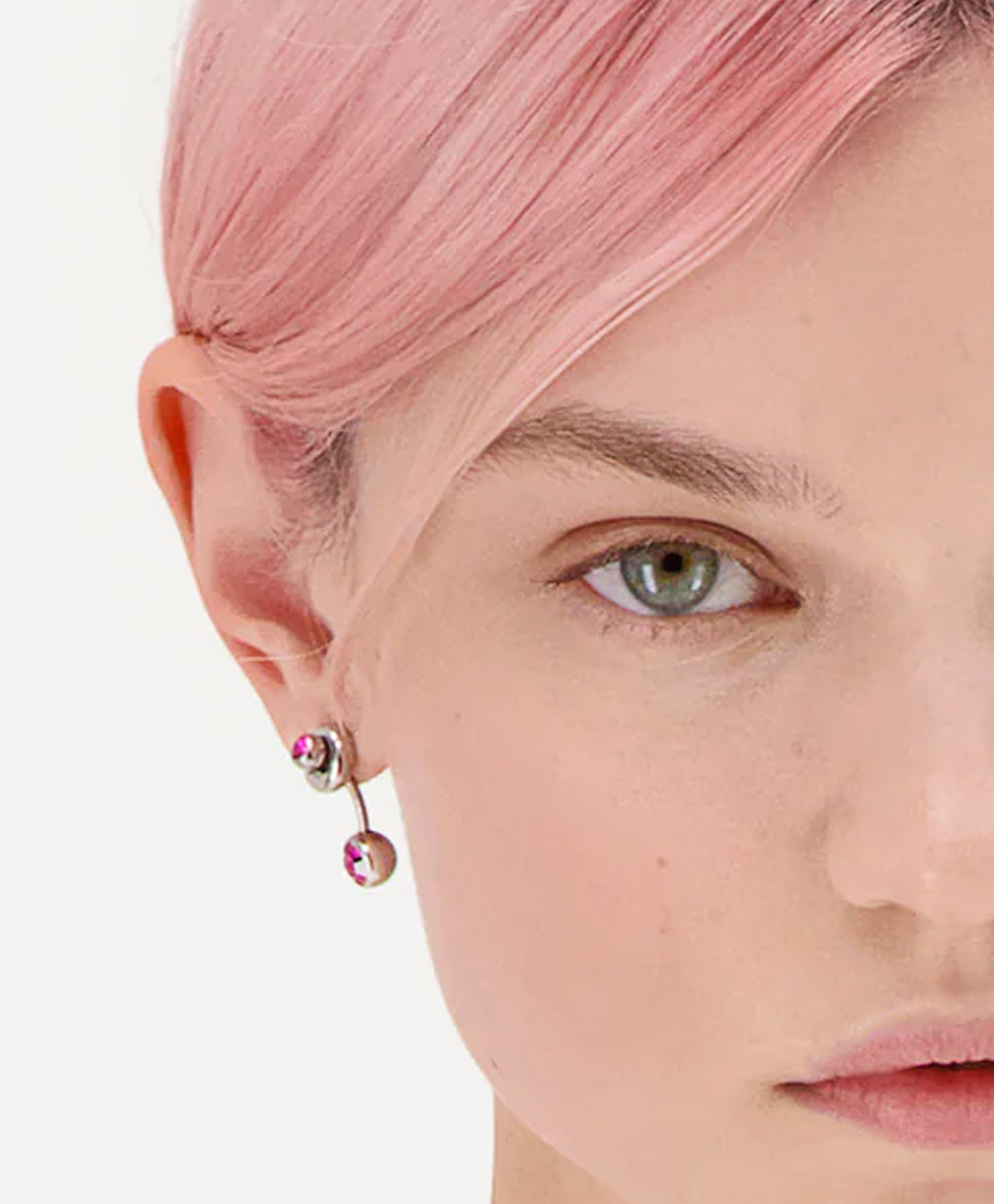 Моносерьга MINDY FUCHSIA