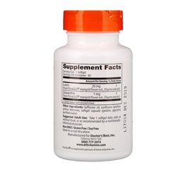 Doctor's Best, Лютеин с FloraGlo Lutein, 20 мг, 60 мягких таблеток