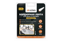 Лента - Бордюр для ванн Ultima 30*30мм 3,35м(белая)20