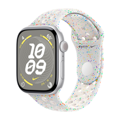 Умные часы Apple Watch Series 10 GPS, 46mm, Silver Aluminium Case with Nike Sport Band S/M, Pure Platinum (Чистая платина)
