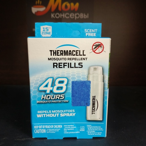 Набор запасной Thermacell 48h (4 газовых картриджа + 12 пластин)