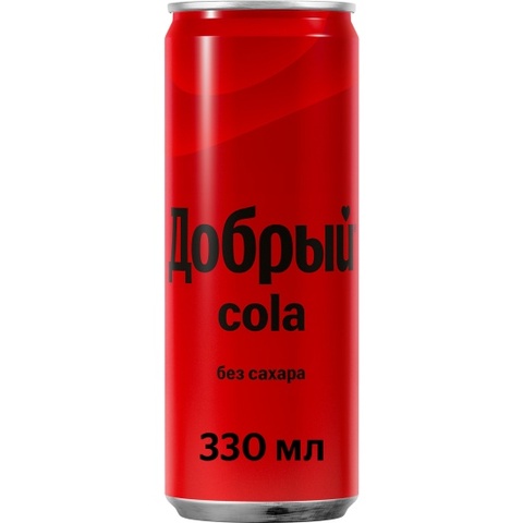 Добрый Кола без сахара 0,33л