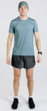 Футболка для бега Noname Miler T-Shirt Ss 25 Ux Grey/Green