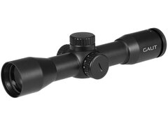 Прицел Gaut Amber 4x36, сетка 27 (Mil-Dot), подсветка красная, 30мм, 1/2 МОА, 483г