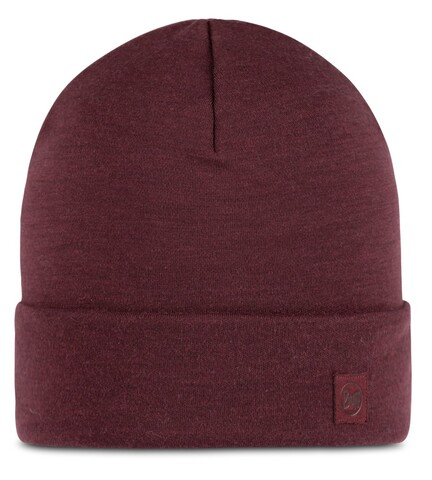 Картинка шапка-бини Buff Hat Wool Heavyweight Solid Garnet - 1