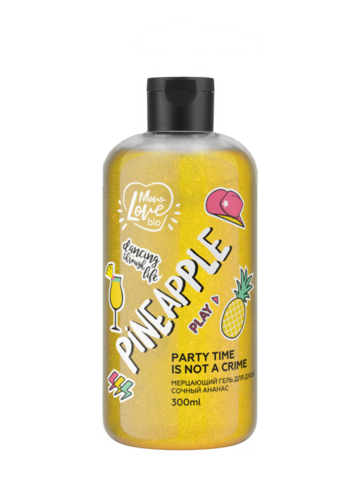 Мерцающий гель для душа PINEAPPLE, 300мл