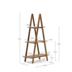 Victora Уличный стеллаж из массива акации 80 x 140 см